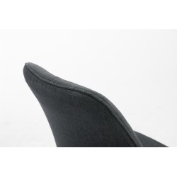 Silla de visita Toulouse en tejido Natura Square gris oscuro