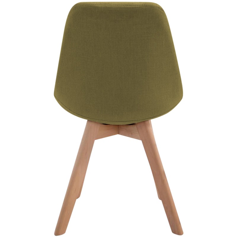 Silla de visita Borneo V2 Natura en tela verde