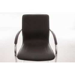 Silla de visita marrón Melina V2