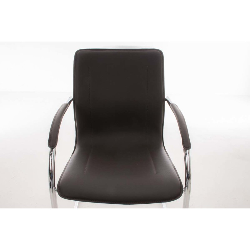 Silla de visita marrón Melina V2