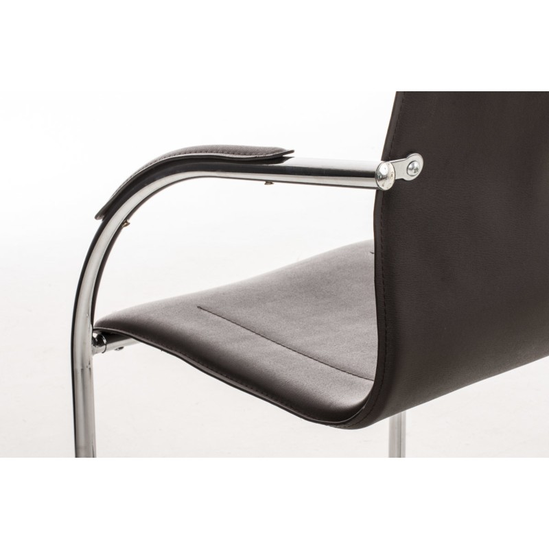 Silla de visita marrón Melina V2