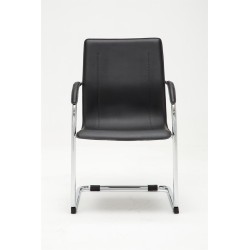 Silla de visita negra Melina V2