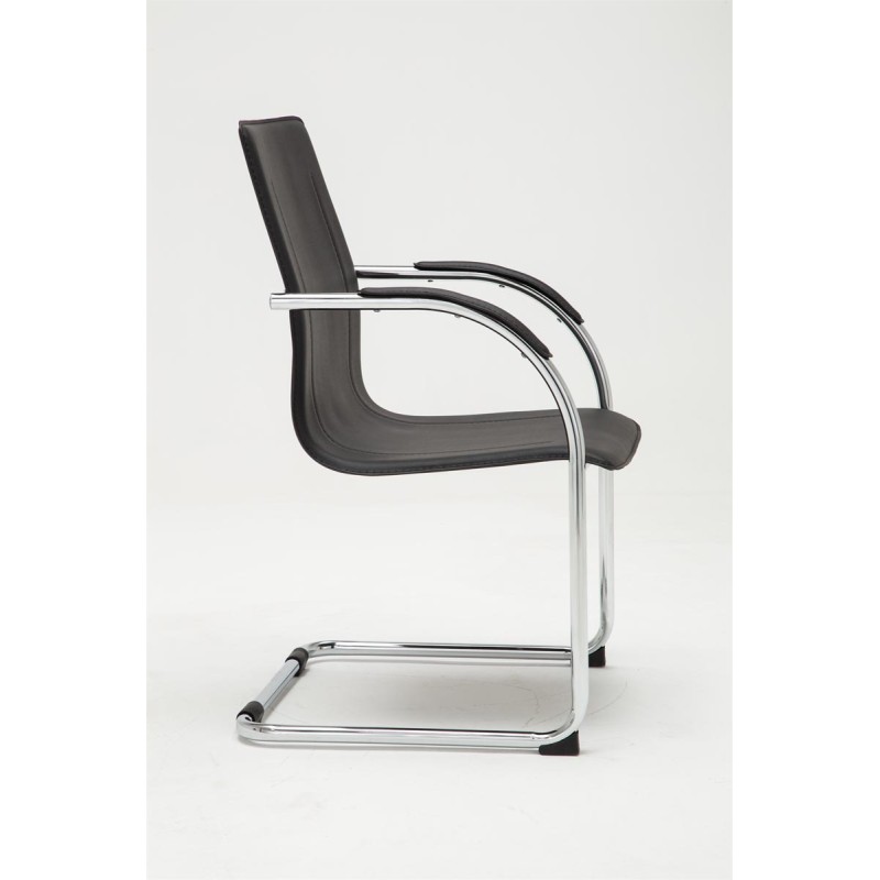Silla de visita negra Melina V2
