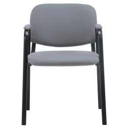 Silla de visita Ken PRO en tela gris