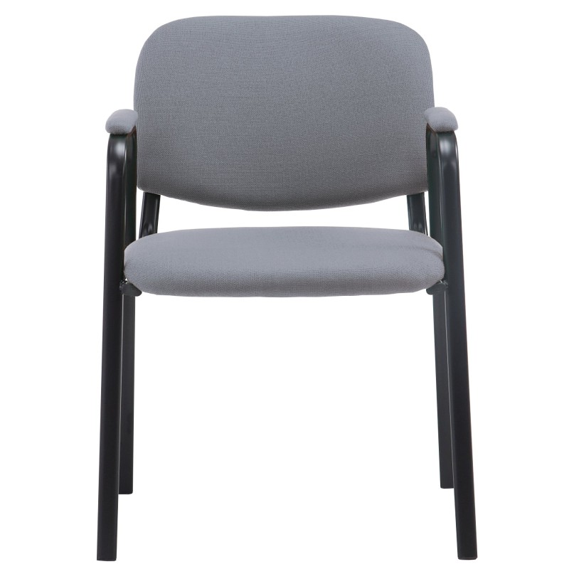 Silla de visita Ken PRO en tela gris