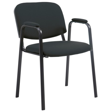 Silla de visita Ken PRO en tela negra