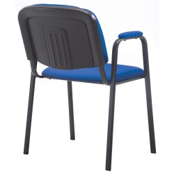 Silla de visita Ken PRO en tela azul