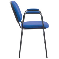 Silla de visita Ken PRO en tela azul