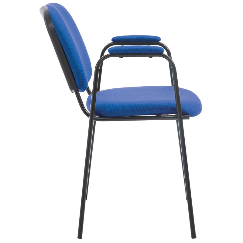 Silla de visita Ken PRO en tela azul