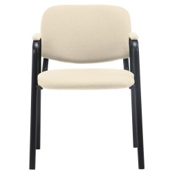 Silla de visita Ken PRO en tela color crema
