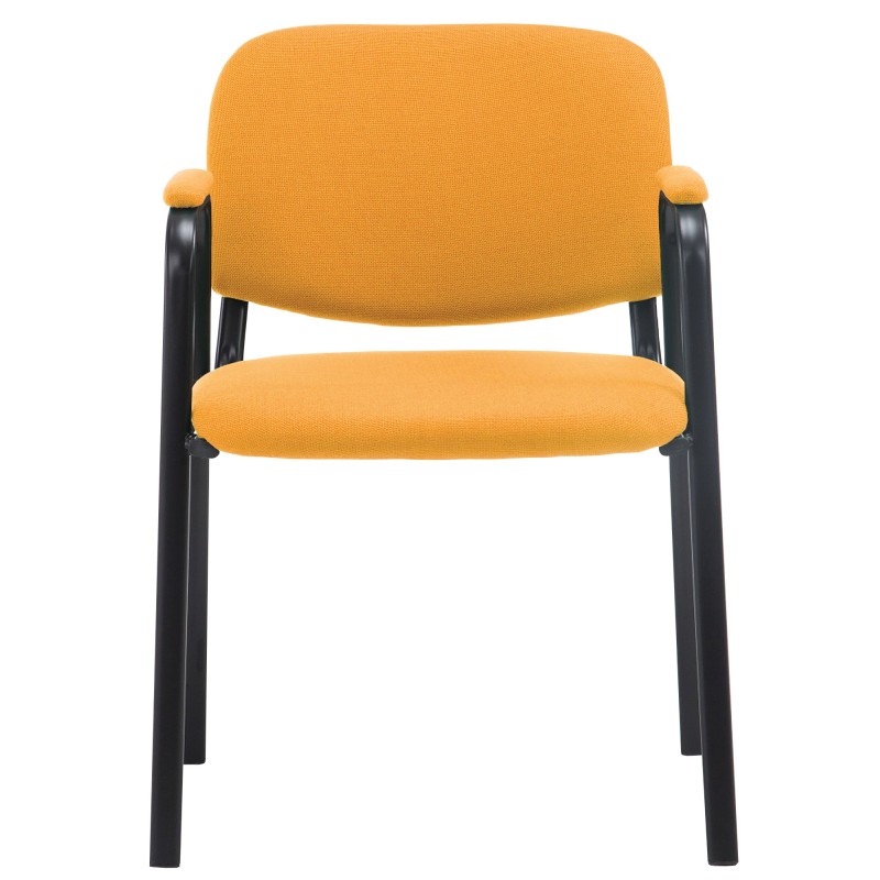 Silla de visita Ken PRO en tela naranja