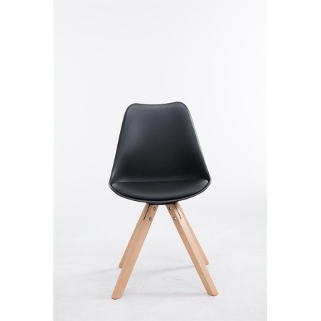 Silla de visita Toulouse Natura Square negra