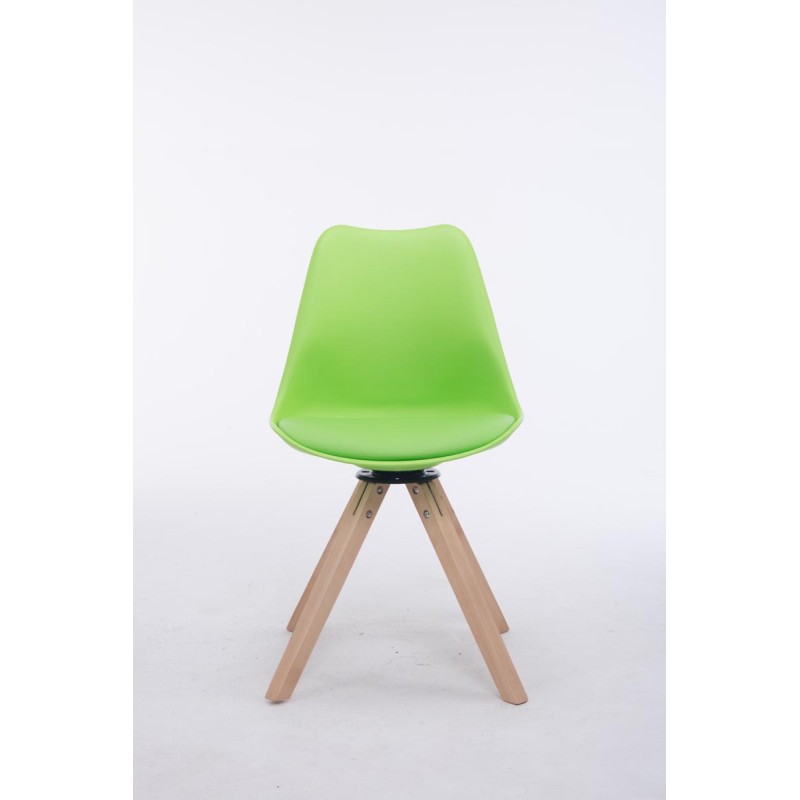 Silla de visita giratoria Troyes Natura Square Green