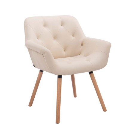 Silla de visitas Cassidy Natura Cream