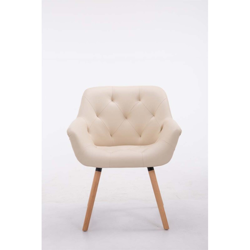 Silla de visitas Cassidy Natura Cream