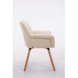 Silla de visitas Cassidy Natura Cream