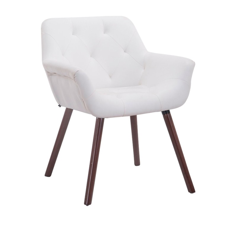 Silla de visita Cassidy en nogal blanco