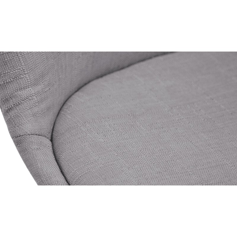 Silla de visita Borneo V2 en tela de nogal gris