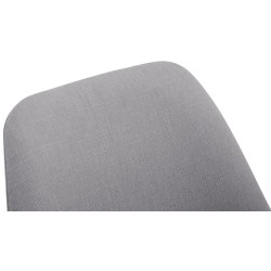 Silla de visita Borneo V2 en tela blanca y gris