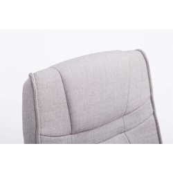 Silla de visita Attila en tela gris