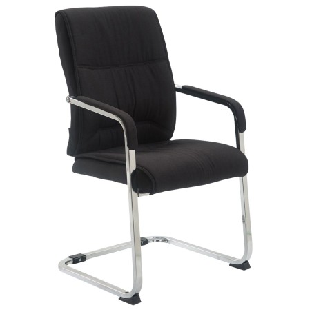 Silla de visita Anubis XL en tela negra