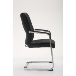 Silla de visita Anubis XL en tela negra