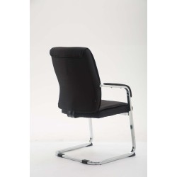 Silla de visita Anubis XL en tela negra