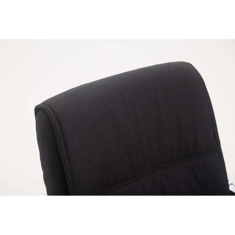 Silla de visita Anubis XL en tela negra