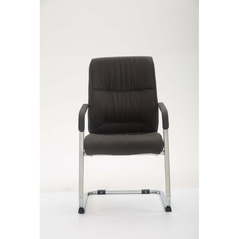 Silla de visita Anubis XL en tejido gris oscuro