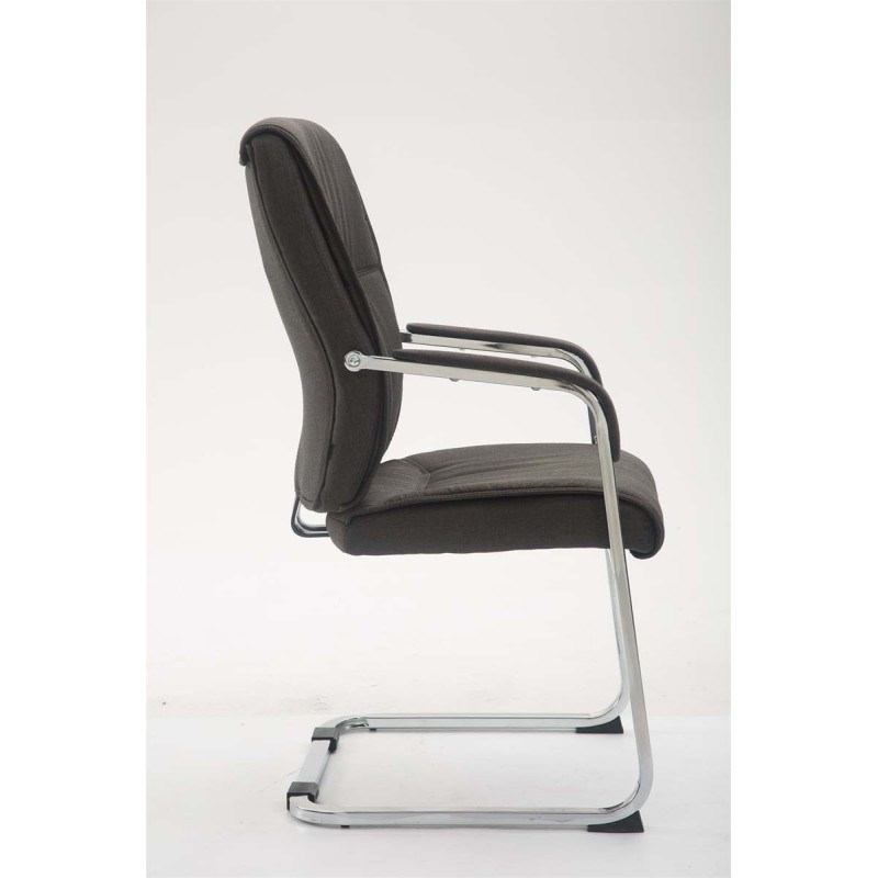 Silla de visita Anubis XL en tejido gris oscuro