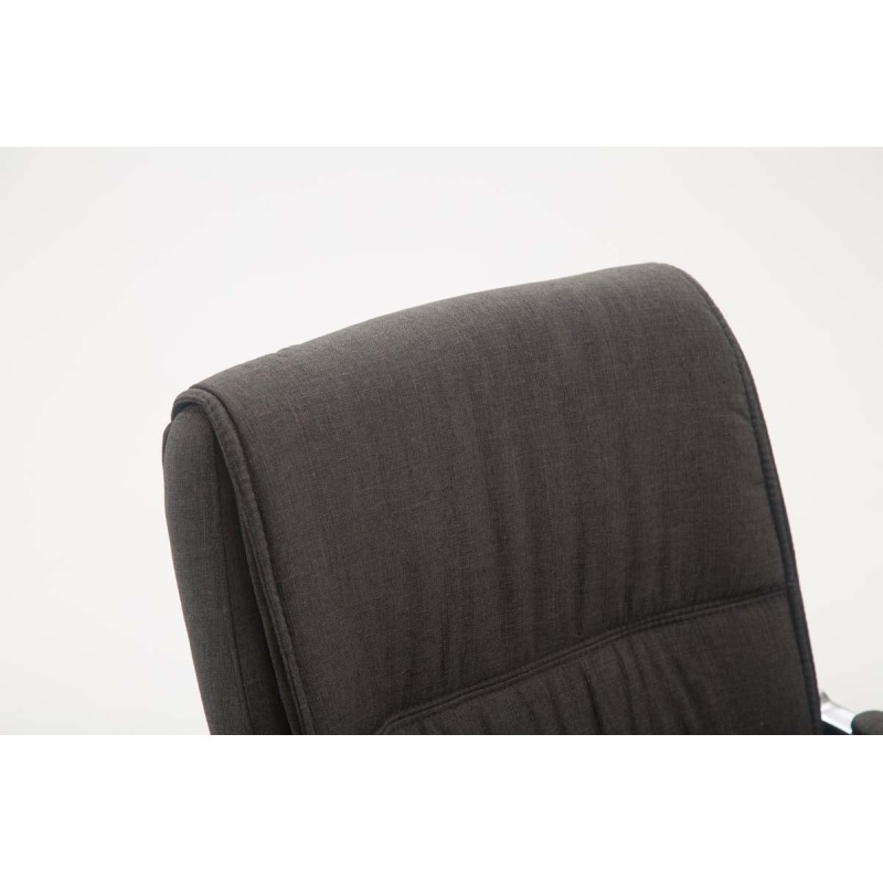 Silla de visita Anubis XL en tejido gris oscuro