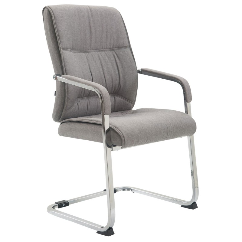 Silla de visita Anubis XL en tela gris