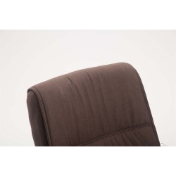 Silla de visita Anubis XL en tela marrón