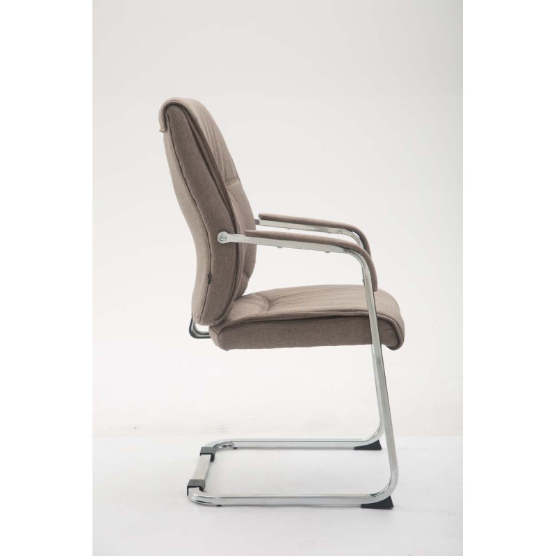 Silla de visita XL Anubis en tejido topo