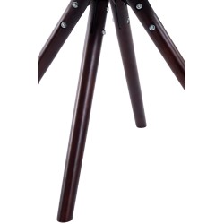 Silla de visita redonda Laval Cappuccino marrón