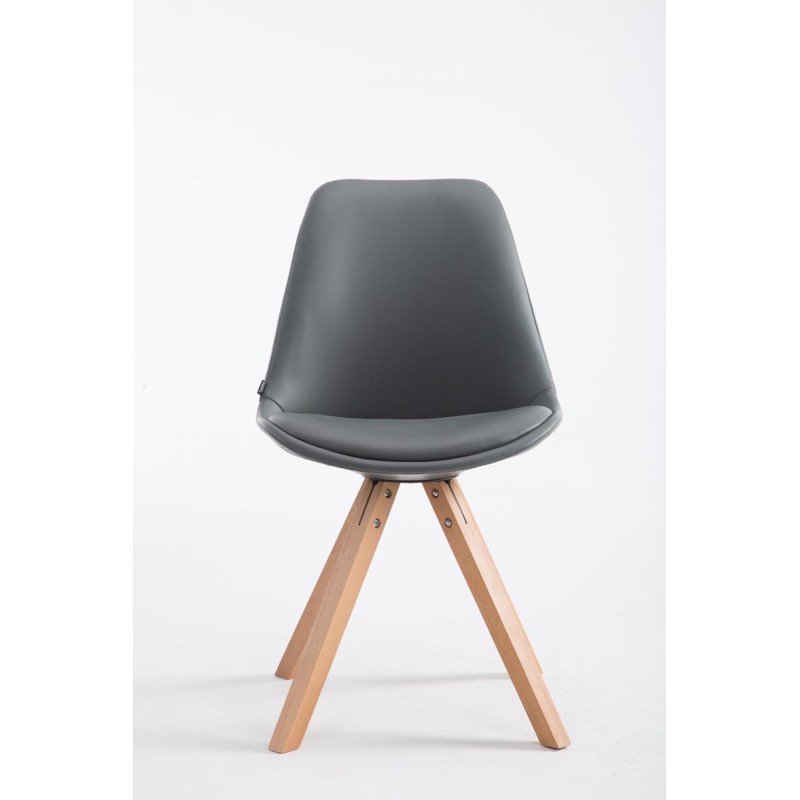 Silla de visita Laval Natura Square gris