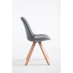 Silla de visita Laval Natura Square gris