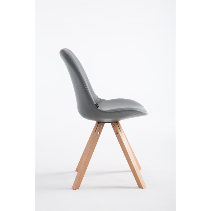 Silla de visita Laval Natura Square gris