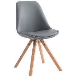 Silla de visita Laval Natura Square gris