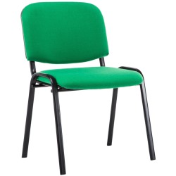 Silla de visita Ken V2 en tela verde