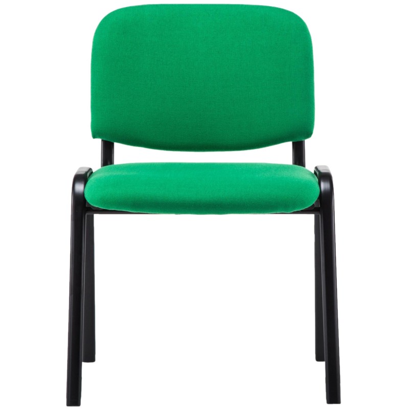 Silla de visita Ken V2 en tela verde