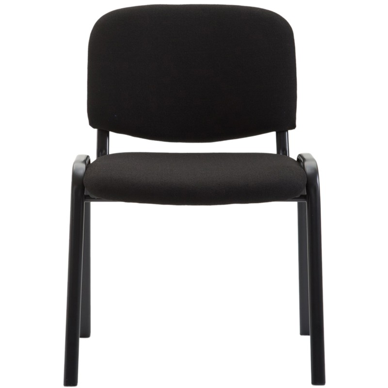Silla de visita Ken V2 en tela negra