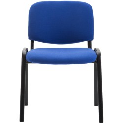 Silla de visita Ken V2 en tela azul