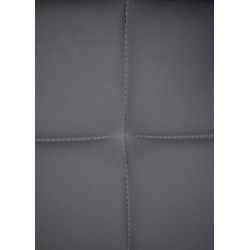 Silla de visita Canada B en piel sintética gris