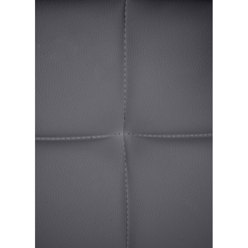 Silla de visita Canada B en piel sintética gris