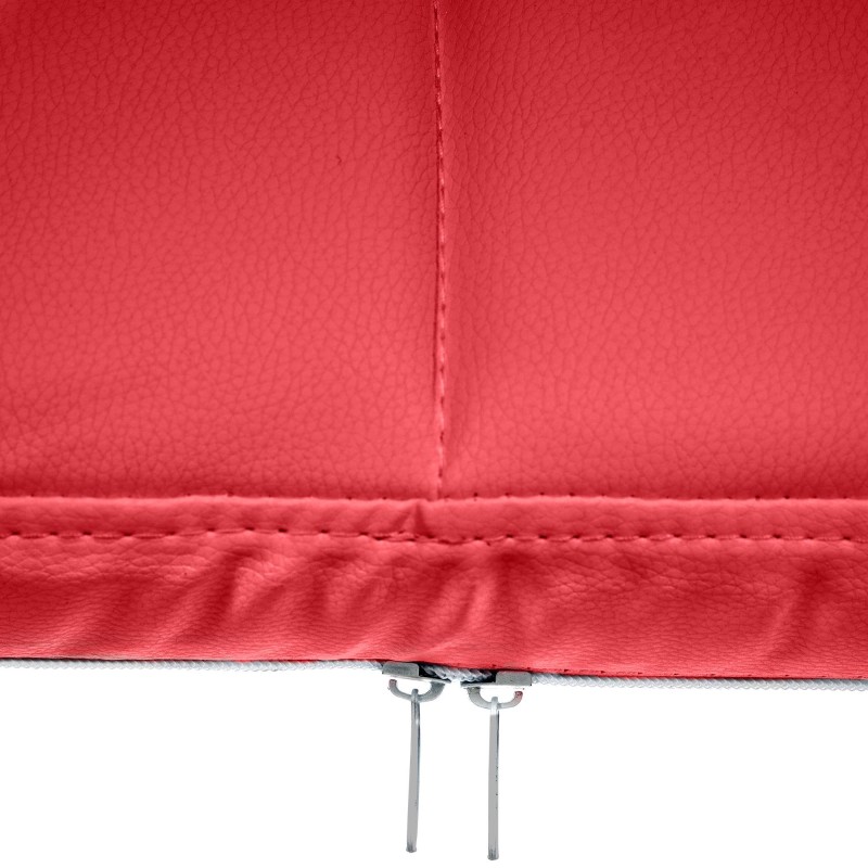 Silla de visita Canada B en piel sintética roja