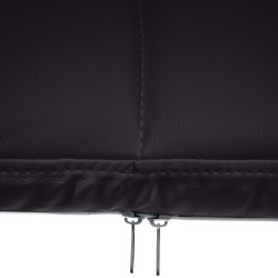 Silla de visita Canada B en piel sintética negra