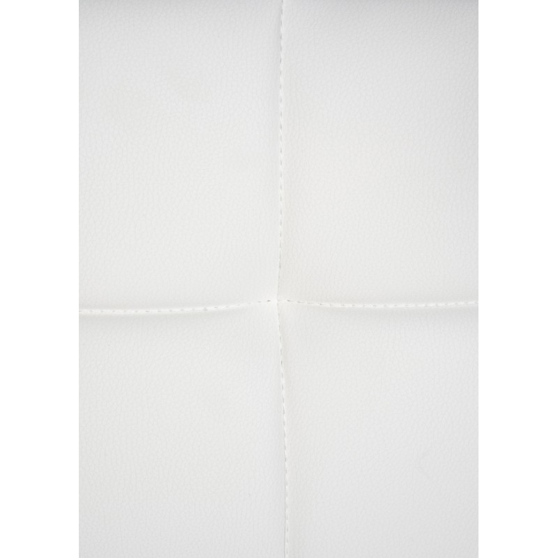 Silla de visita Canada B en piel sintética blanca