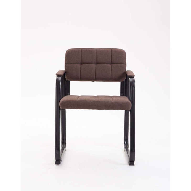 Silla de visita Canada B en tela marrón