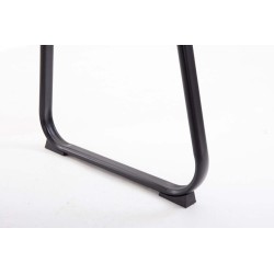 Silla de visita Canada B en tela gris oscuro